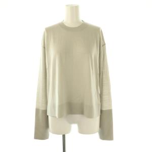 23SS スリットスリーブニットプルオーバー ライトグレー /DF OS