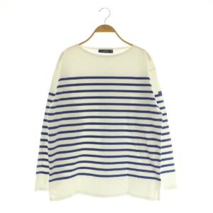 バスクシャツ ボーダー 長袖 ボートネック フランス製 T6 ブルー /MY OS