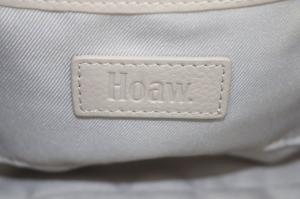 Whim Gazette WhimGazette ハァウ Hoaw ミニボストンバッグ ハンドバッグ ショルダーバッグ 2way 斜め掛け レザー ライトグレー