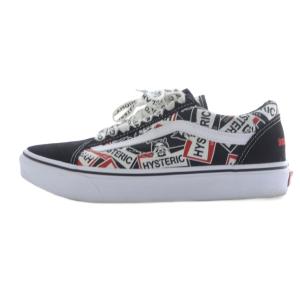 VANS OLD SKOOL SEE NO EVIL スニーカー 総柄 26cm 黒 ブラック 白 ホワイト