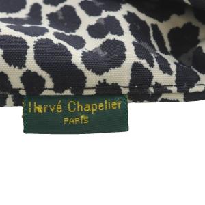 Hervé Chapelier グリーンレーベル別注 レオパード ビッグポシェット ショルダーバッグ