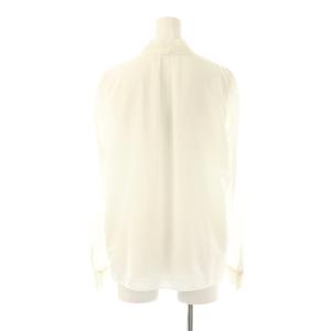 PINKY&DIANNE 23SS メタルプレートボウタイブラウス シャツ 38 ホワイト /ES OS