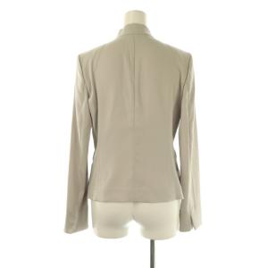 PINKY&DIANNE 23SS ハイツイストセットアップ ジャケット ノーカラー スカート ロング タイト 38 グレージュ