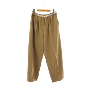 25SS ゴムベルトスラックス パンツ ワイド F ベージュ /HK OS