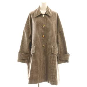 HUMBI METAL BUTTON ステンカラーコート 6 ベージュ