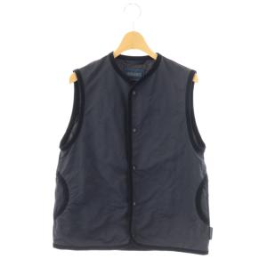 キルティング ベスト パイピング 38 ネイビー /DF OS