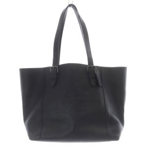 カーフレザー ロゴモチーフ トートバッグ 黒 ブラック F39947 /SR
