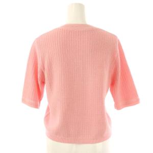 Loulou Willoughby 25SS ポケット付半袖デカーディガン ニット 2 ピンク /NR OS