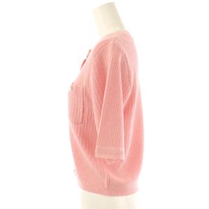 Loulou Willoughby 25SS ポケット付半袖デカーディガン ニット 2 ピンク /NR OS