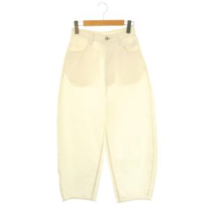 23AW curve denim trousers パンツ デニム ジーンズ ワイド S ホワイト /CX