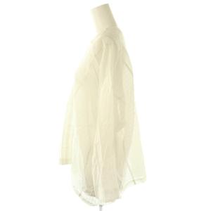 ARTS&SCIENCE ストライプ柄コットンシルクプルオーバー ブラウス 長袖 1 ホワイト /HK OS