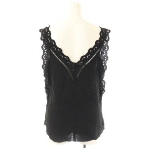 ISABEL MARANT レースデザイントップス ブラウス ノースリーブ ブラック /ES OS