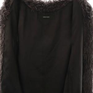 JOURNAL STANDARD エコファーベスト ロング チャコールグレー /DO OS SH