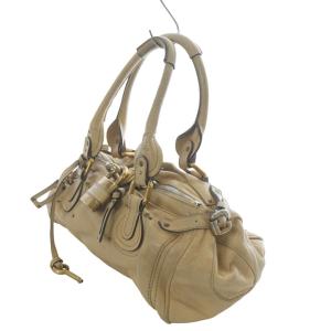Chloe パディントン レザー ハンドバッグ ベージュ