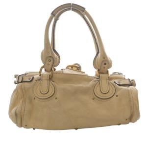 Chloe パディントン レザー ハンドバッグ ベージュ