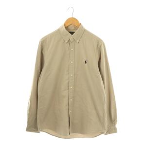 CLASSIC FIT BDシャツ ボタンダウンシャツ 長袖 M グレージュ /DF OS
