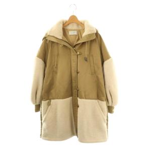 × 矢野未希子 ミリタリーボアコート アウター S ベージュ /DF OS