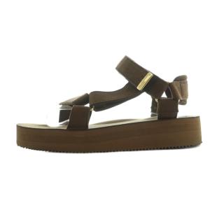 SUICOKE LAppartement取り扱い サンダル 厚底 ストラップ US7 25.0cm ブラウン 19093570000330