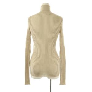 L'Appartement リブタートルネックニット プルオーバー 長袖 ベージュ /DF OS