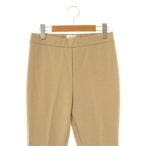 Lisiere L'Appartement アパルトモン Wool Zip スリムパンツ イージー ストレッチ ベージュ /DF OS