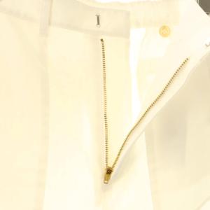23区 vingt-trois 24SS スラブツイルストレッチベイカーパンツ ジッパーフライ 40 オフホワイト