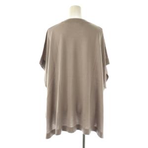 23区 vingt-trois 24AW コンパクトウールポンチョニット カットソー 38 グレー /DO OS