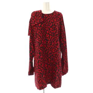 レオパード ワンピース 40 レッド ブラック /ES OS