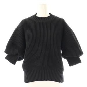 ショートスリーブプルオーバーニット 1 ブラック 23-06493