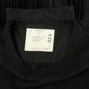sacai バックプリーツ Tシャツ カットソー 切替 半袖 2 ブラック /MY OS