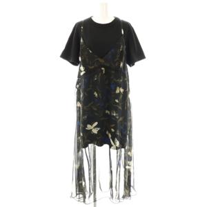 24SS 2点セット Floral Print Cotton Jersey Dress ワンピース