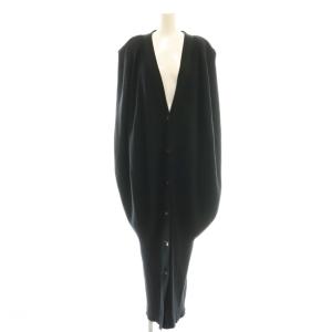 24AW Venla knit dress BK ニットワンピース マキシ ロング フレンチスリーブ 黒