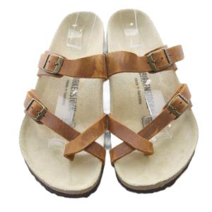 BIRKENSTOCK Mayari サンダル ストラップ レザー 23cm 茶色 ブラウン /SR