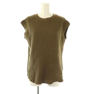 24SS thermal タンクトップ カットソー カーキ /DO OS