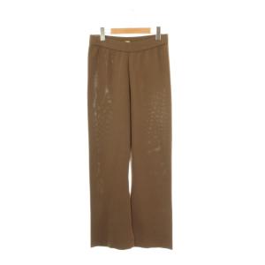 24SS Shake code パンツ ニット 36 カーキブラウン /DO OS
