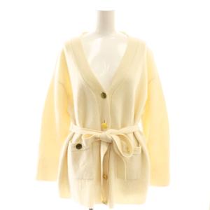 23AW メリノウールニットカーディガン 長袖 36 ホワイト /HK OS