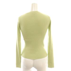 TOCCA SILK RIB カーディガン ニット クルーネック M 緑 グリーン /AT OS