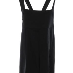 Drawer RESORT1 スラブフレスコ サロペット 34 ブラック