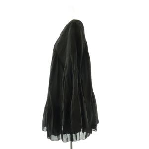 EVERYDAY I LIKE 25AW Dramatic Blouse ブラウス チュニック丈 ギャザー ブラック /ES OS