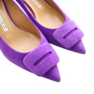 PELLICO アニマ ANIMA スエードパンプス 37 紫 パープル /SS OS