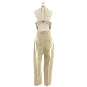 LE CIEL BLEU Jumpsuit ジャンプスーツ オーバーオール サロペット 36 ライトベージュ /CX OS