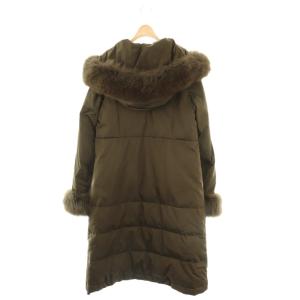 Diagram GRACE CONTINENTAL フォックストリミングファーダウンコート 38 カーキブラウン