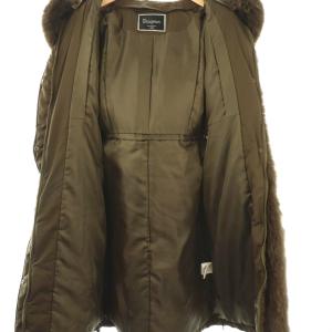 Diagram GRACE CONTINENTAL フォックストリミングファーダウンコート 38 カーキブラウン