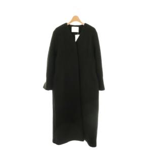 23AW  Waist shape curve CT コート ノーカラー アウター 36 ブラック /CX