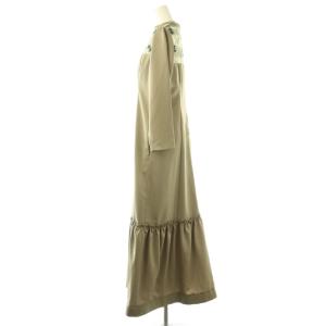 rim.ark Floating florets DRESS ワンピース ロング 38 グレージュ /DF OS