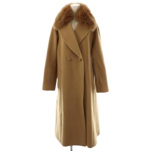 ウールラップコート ロング 38 キャメル /HK OS
