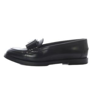 Salvatore Ferragamo VIVALDO ローファー ヴァラリボン 7.5 ブラック