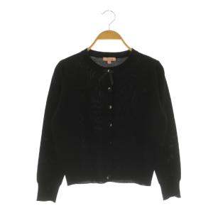 24SS BOW TIE KNIT カーディガン ニット 長袖 クルーネック S ブラック /MY OS