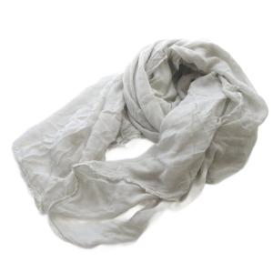 レーヨン リネン ストール フリンジ グレー /SR