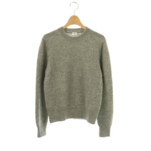 23AW アルパカクルーネックプルオーバー ニット セーター グレー /DF OS