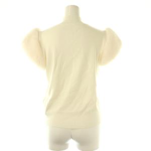 CELFORD ショートファースリーブニットプルオーバー カットソー シルク混 36 オフホワイト /DO OS